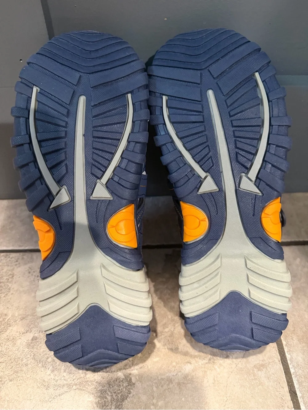 Hobibear Kids Navy and Orange Sandals